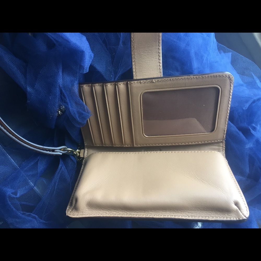 COACH SAFFIANO LEATHER Wallet Wristlet OL-SCHOOL